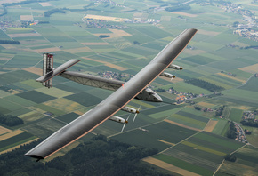 Solar Impulse, solar-powered aircraft project,     ...