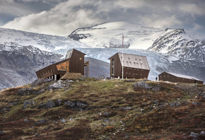Norway, Luster, Wooden Cabins, mountains, Tourist Cabin