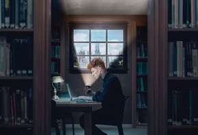 McDonalds, McCafe, library, Creative Ad