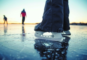 Lakeland, skates, Finland, winter, arctic nature