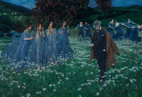 Maximilian Lenz, Austrian painter, 1899, A World