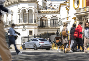 Seville, Spain, Mercedes AMG GT 63 S E Performance, Hightech Silver Metalli ...