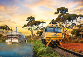 Australia, Indian Pacific Train, Murray River, exceptional tour, transcontinental adventure