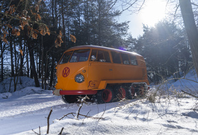 VW Bus, Half Tracks, Off All Terrain Monster, Volkswagen Type 2 T1, Austria