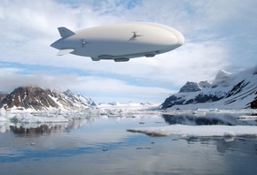 Lockheed Martin P-791, experimental aerostatic hybrid airship, helium-power ...