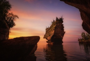 sunrise, Apostle Islands National Lakeshore, Wisconsin