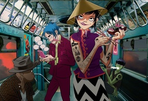 Gorillaz, virtual band, alternative rock, electronic, hip hop