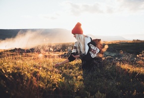 nature, Iceland, picking berries