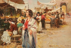 Giuseppe Pitto, Italian, Food market in Madrid