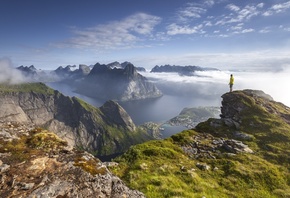 Sunrise, Archipelago, Lofoten, Norway