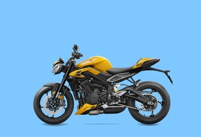 Triumph, 2023, Motorcycle Street, Triumph Street Triple 765 RS, Cosmic Yell ...