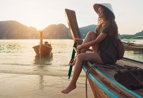 travel, Thailand, summer day on the beach