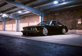 BMW, BMW 635CSi, 635CSi, Stance, Parking, Black