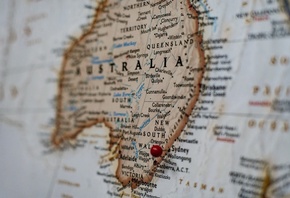 Australia, map, geography