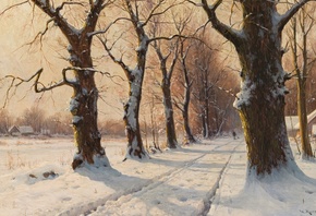 Walter Moras, German, Winter landscape