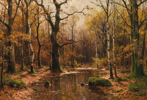 Walter Moras, German, Autumn forest