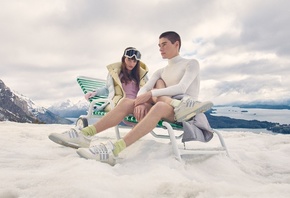 Bad Bunny and Adidas Originals, Sneaker, cold and ice, frozen space