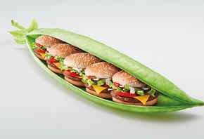 McPlant Pea Pod, meatless burger, Fully Vegetarian, McDonalds