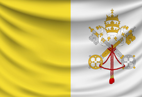 Vexillum Civitatis Vaticanae, flag, Vatican City, Bandiera della Citta del  ...