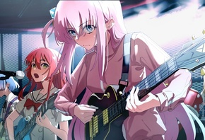 girls, Rock, music, guitar, drums