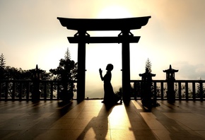 Japanese Gate, Torii, Culture, Prayer