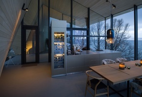 modern kitchen, Aurora Lodge, Lyngen Alps, Norway