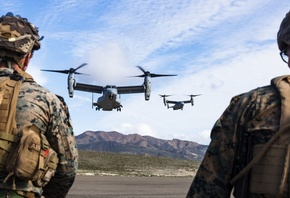 Marine Corps, Bell Boeing V-22 Osprey, multi-mission tiltrotor military air ...