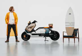 BMW Motorrad, custom e-scooter, BMW CE 04 Vagabund Moto Concept