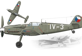 Avia S-199, propeller-driven Messerschmitt Bf 109G-based fighter aircraft,  ...