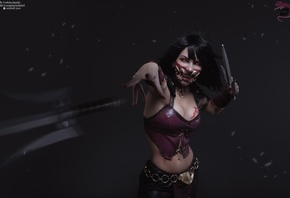 Ladybell, Mileena, Mortal Kombat, cosplay