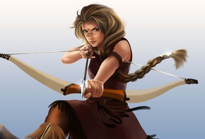 fantasy, art, Amazon, archery