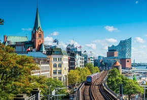 Saint Peter Church, Elbe Philharmonic, Hamburg, Germany