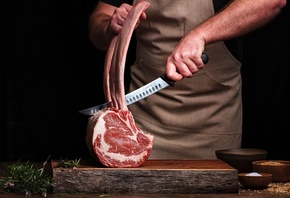 Butcher, Steak, Raaw Meat