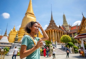 Wat Phra Kaew, Temple of the Emerald Buddha, Bangkok, Thailand