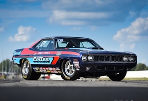 1971 Plymouth Barracuda, mopar, classic, track, race