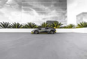 Lamborghini Huracan, black cars, car, italian cars, Lamborghini, two tone c ...