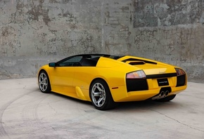 Lamborghini Murcielago Roadster, yellow cars, car, italian cars, Lamborghin ...