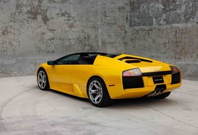 Lamborghini Murcielago Roadster, yellow cars, car, italian cars, Lamborghini