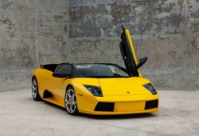 Lamborghini Murcielago Roadster, yellow cars, car, italian cars, Lamborghin ...