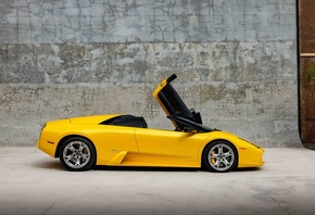 Lamborghini Murcielago Roadster, yellow cars, car, italian cars, Lamborghin ...