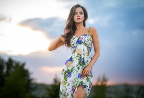 Dmitry Shulgin, Ekaterina Kononova, , brunette, women outdoors, summ ...