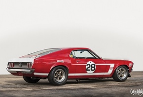 Ford Mustang Boss 302, Ford Mustang, muscle cars, two tone, outdoors, Ford, car, vehicle