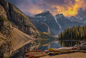 Natureza, Lago, Paisagem, Floresta, Canada