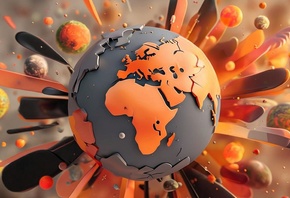 abstract, vibrant, swirls, color, energy, dynamic, art, flow, motion, creat ...