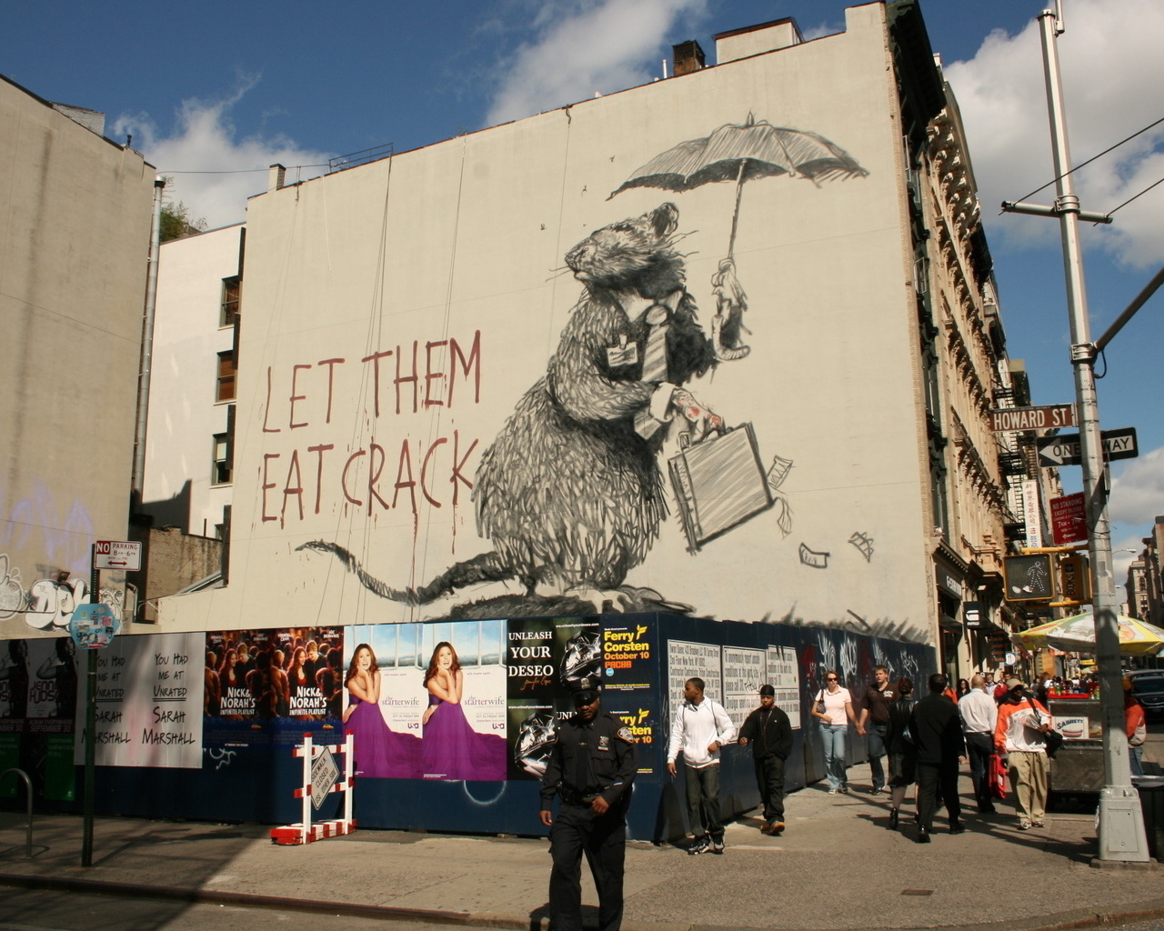 graffiti, banksy, rat
