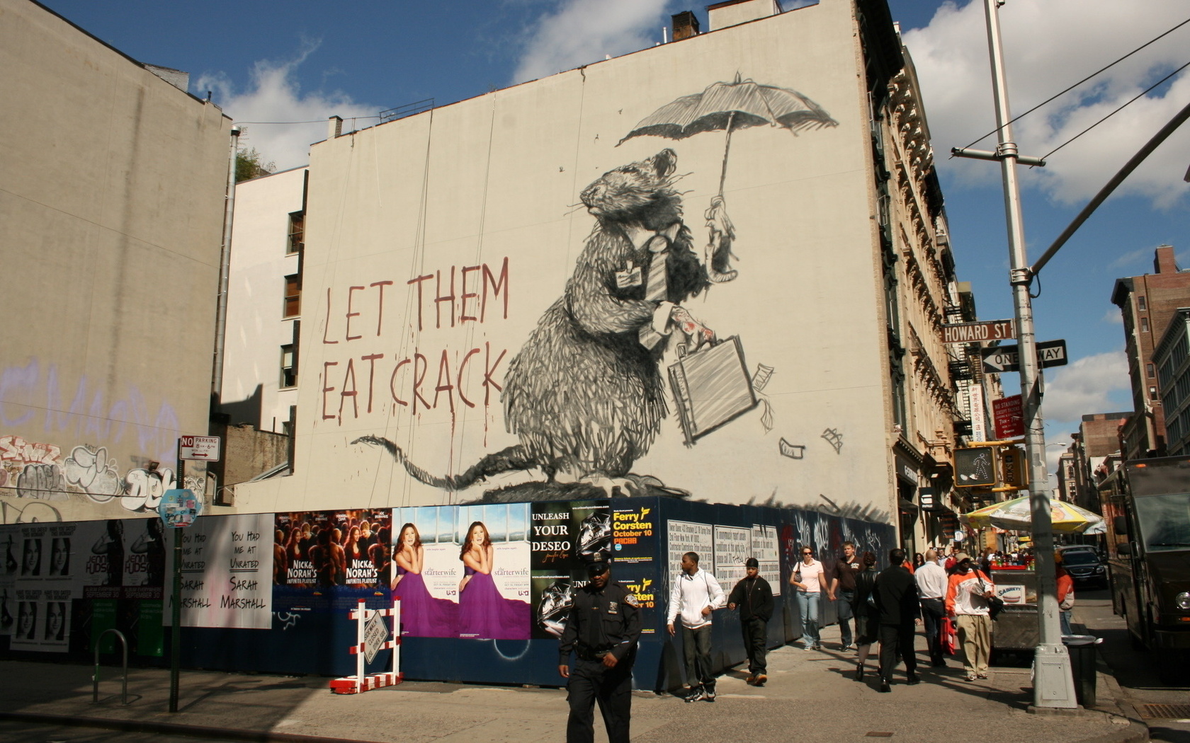 graffiti, banksy, rat