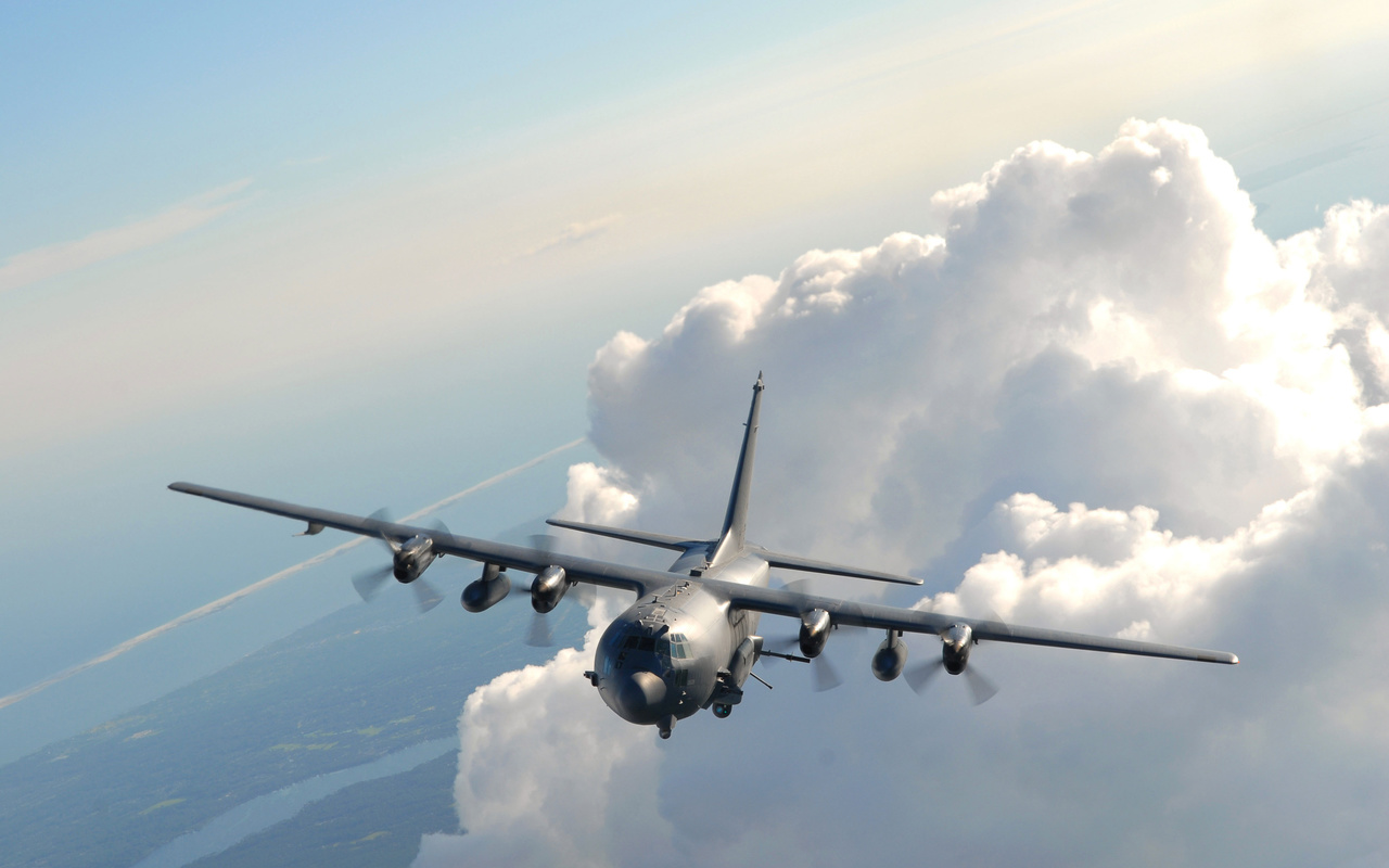 , , Lockheed ac-130u spooky, , , lockheed, ac-130, gunship