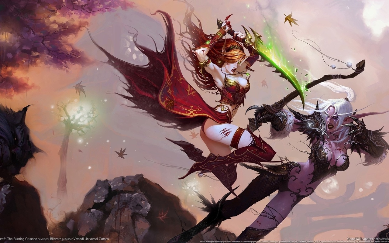 World of warcraft, burning crusade, , ,  ,  , , , redhead, 