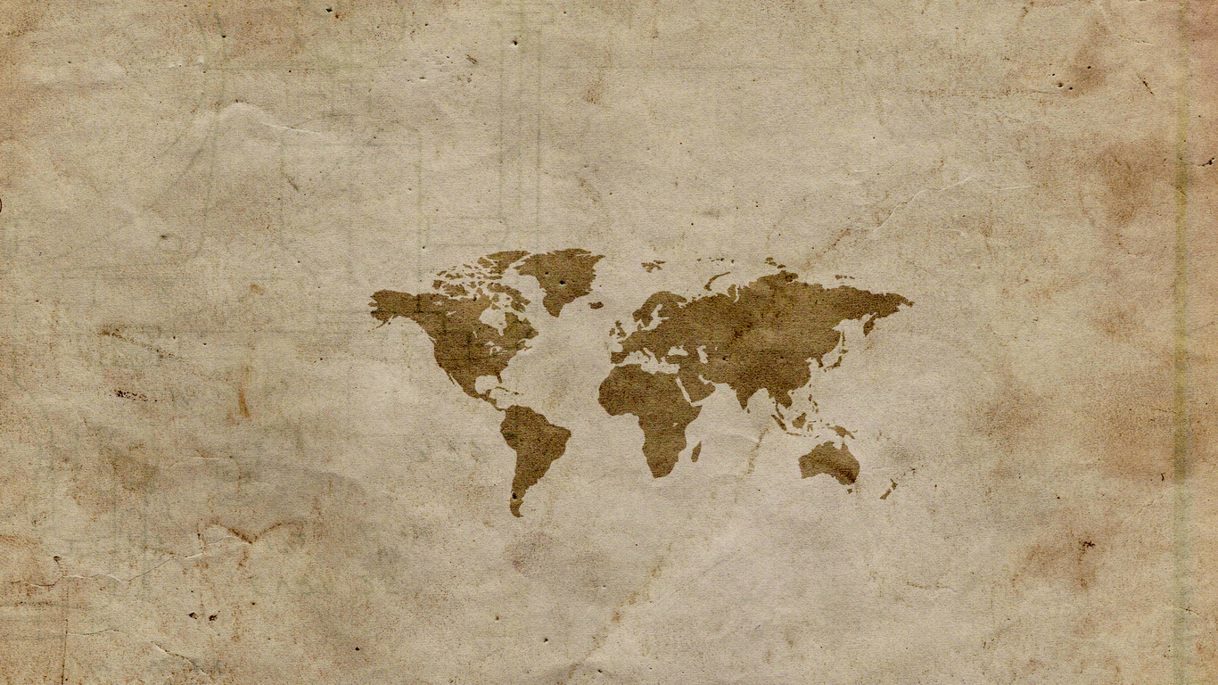 Карта, мир, бумага, материки