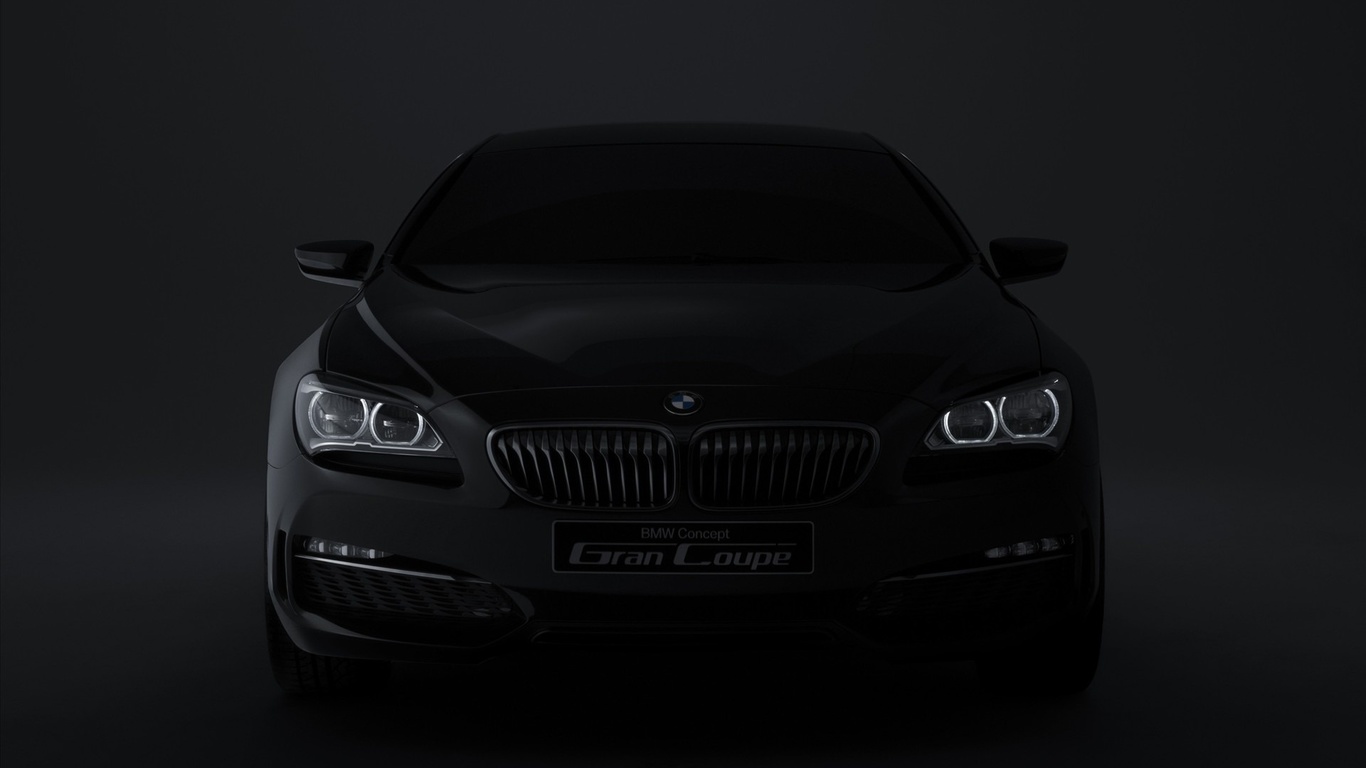 dark, concept, logo, Bmw, , 6-, gran cupe